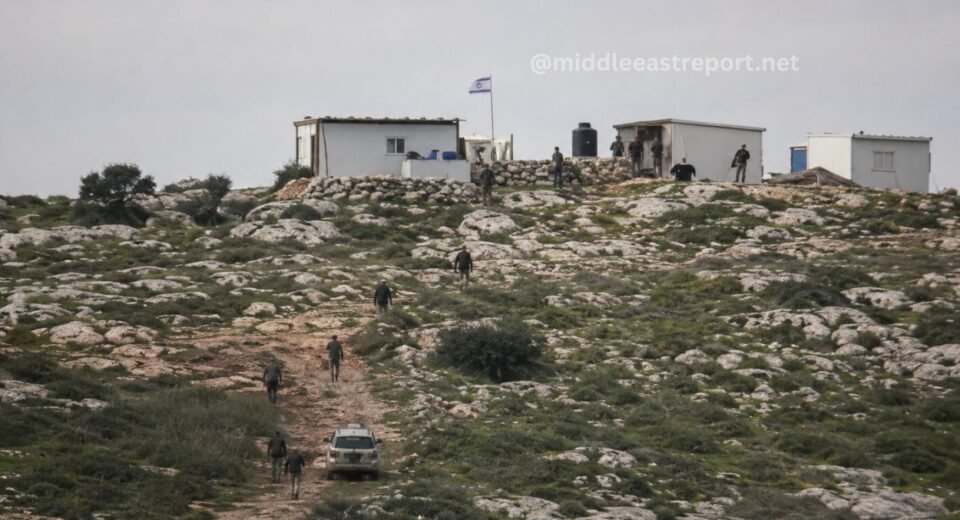 Headline: Israel’s Defense Minister Commends Radical Settlers Occupying Evacuated West Bank Outpost