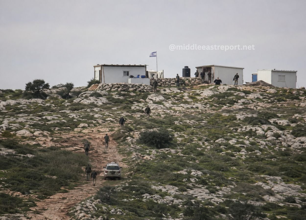 Headline: Israel’s Defense Minister Commends Radical Settlers Occupying Evacuated West Bank Outpost